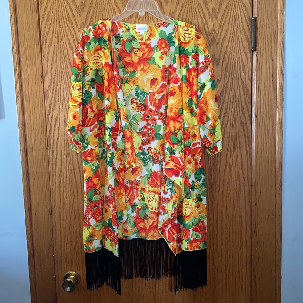 LuLaRoe Large bright floral Madison